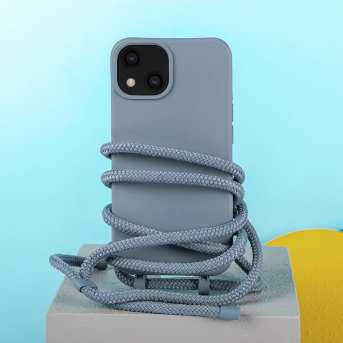 Cross Body Phone Strap (CORD)- Steel Blue