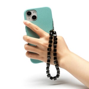 Crystal Phone Charm- Black