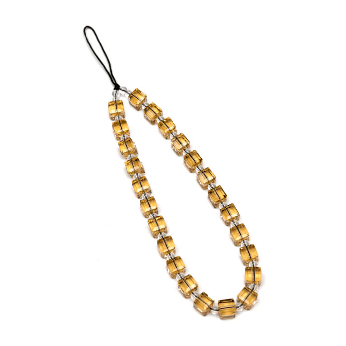 Crystal Phone Charm- Gold