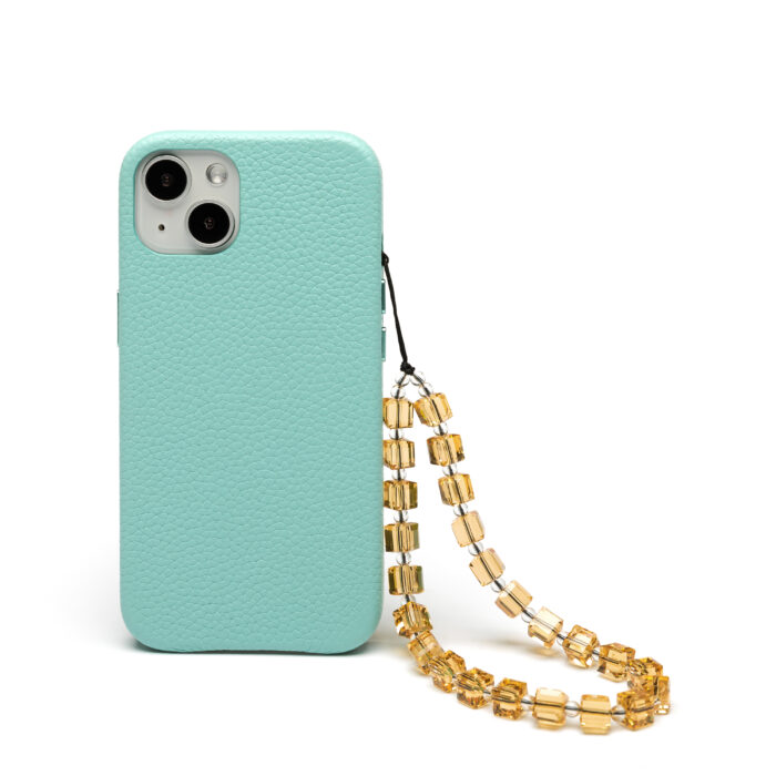 Crystal Phone Charm- Gold