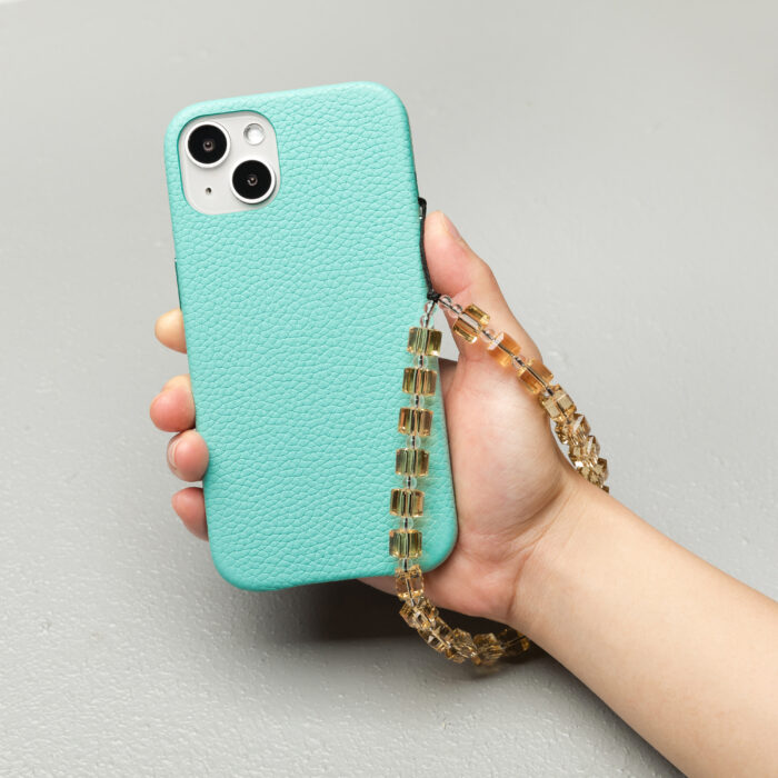 Crystal Phone Charm- Gold