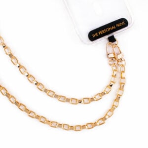 Universal Cross Body Phone Strap- Gold Link Chain