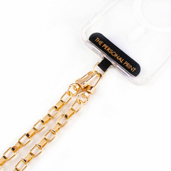 Univeral Wrist Phone Strap- Gold Link Chain