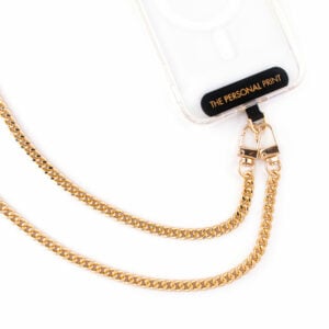 Universal Cross Body Phone Strap- Gold Chain