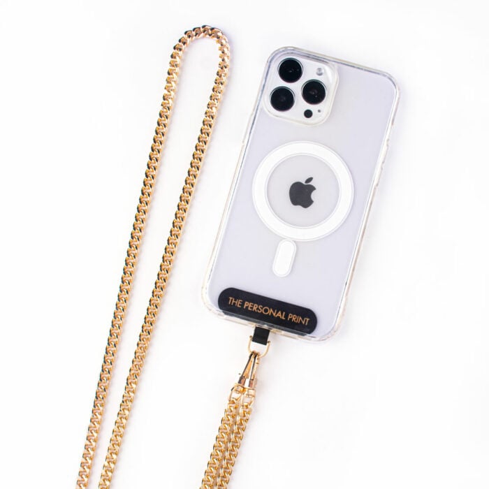 Universal Cross Body Phone Strap- Gold Chain