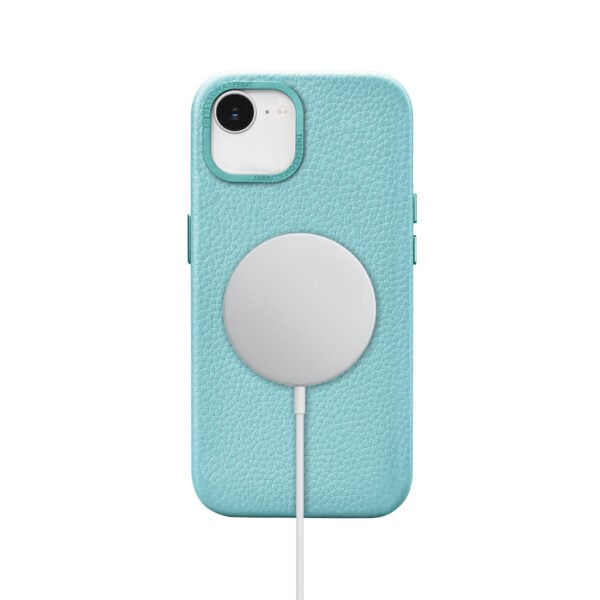 iPhone 16e Grain Leather Full Wrap Case with MagSafe