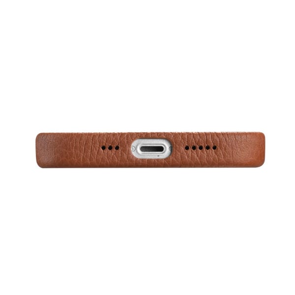 iPhone 16e Grain Leather Full Wrap Case with MagSafe