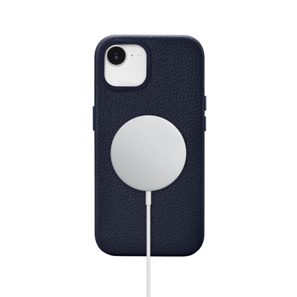 iPhone 16e Grain Leather Full Wrap Case with MagSafe