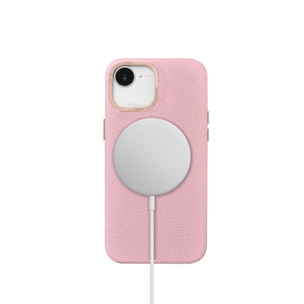 iPhone 16e Grain Leather Full Wrap Case with MagSafe