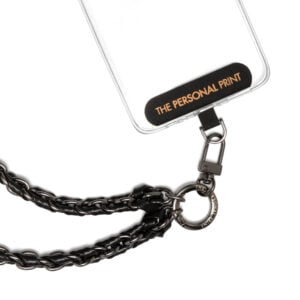 Universal Wrist Phone Strap- Twisted Leather Black